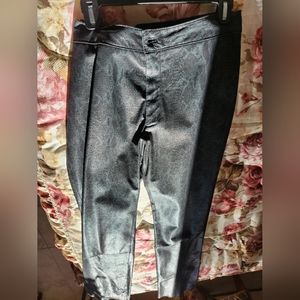 Snake skin leather pants